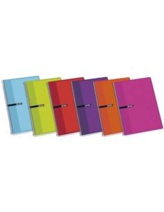 PAQ 5 CUADERNO ESPIRAL 4º 80H 60G 1 HORIZONTAL TAPA DURA